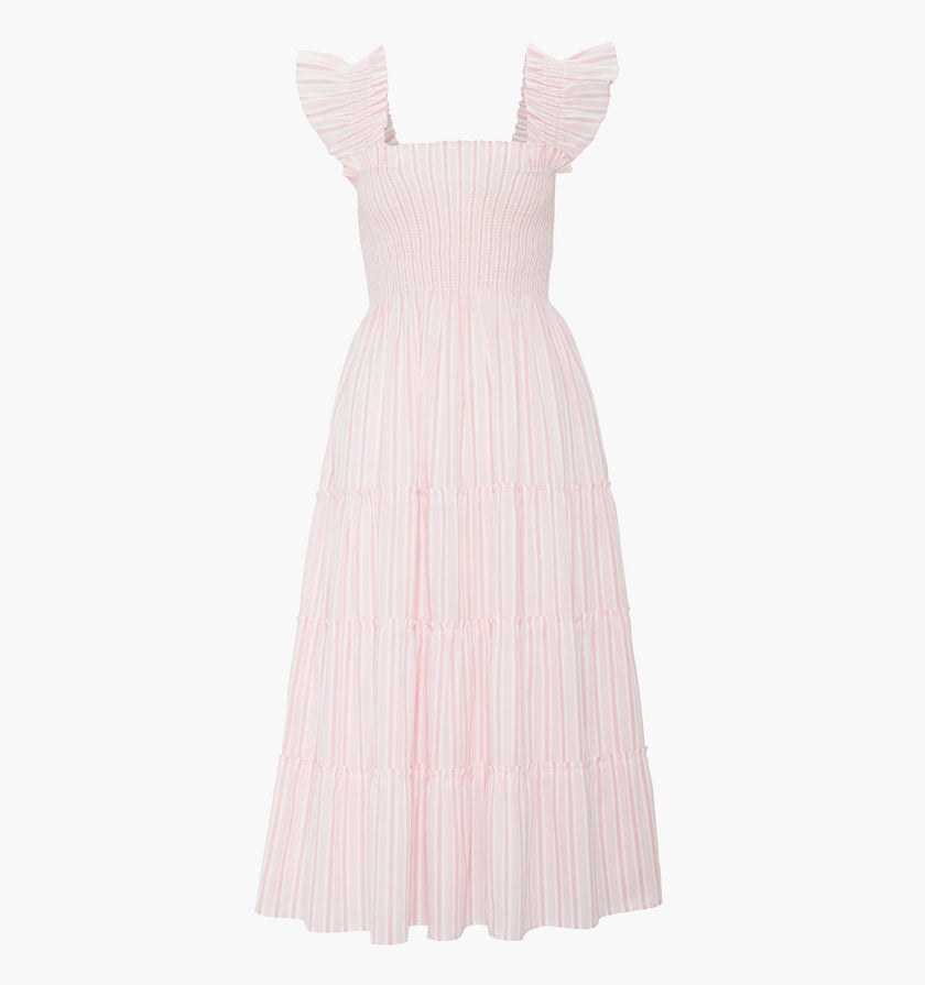 The Ellie Nap Dress - Pink Variegated Stripe