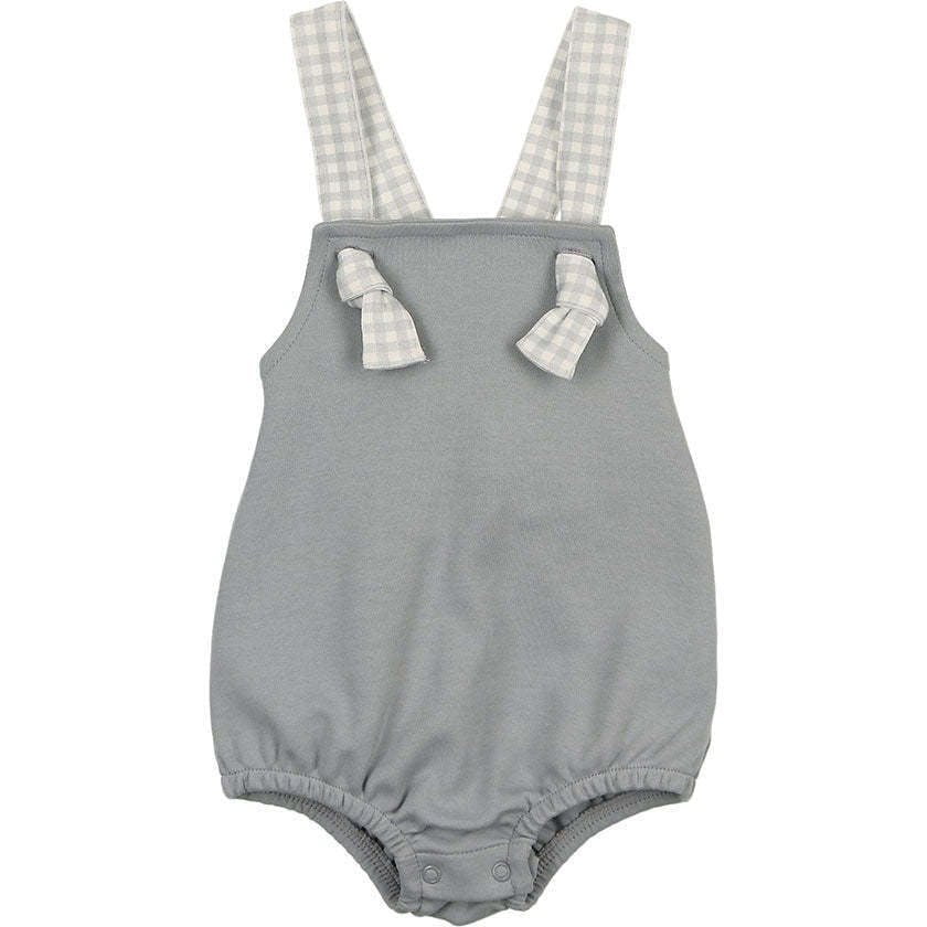 Gingham Glory Romper Misty Rose