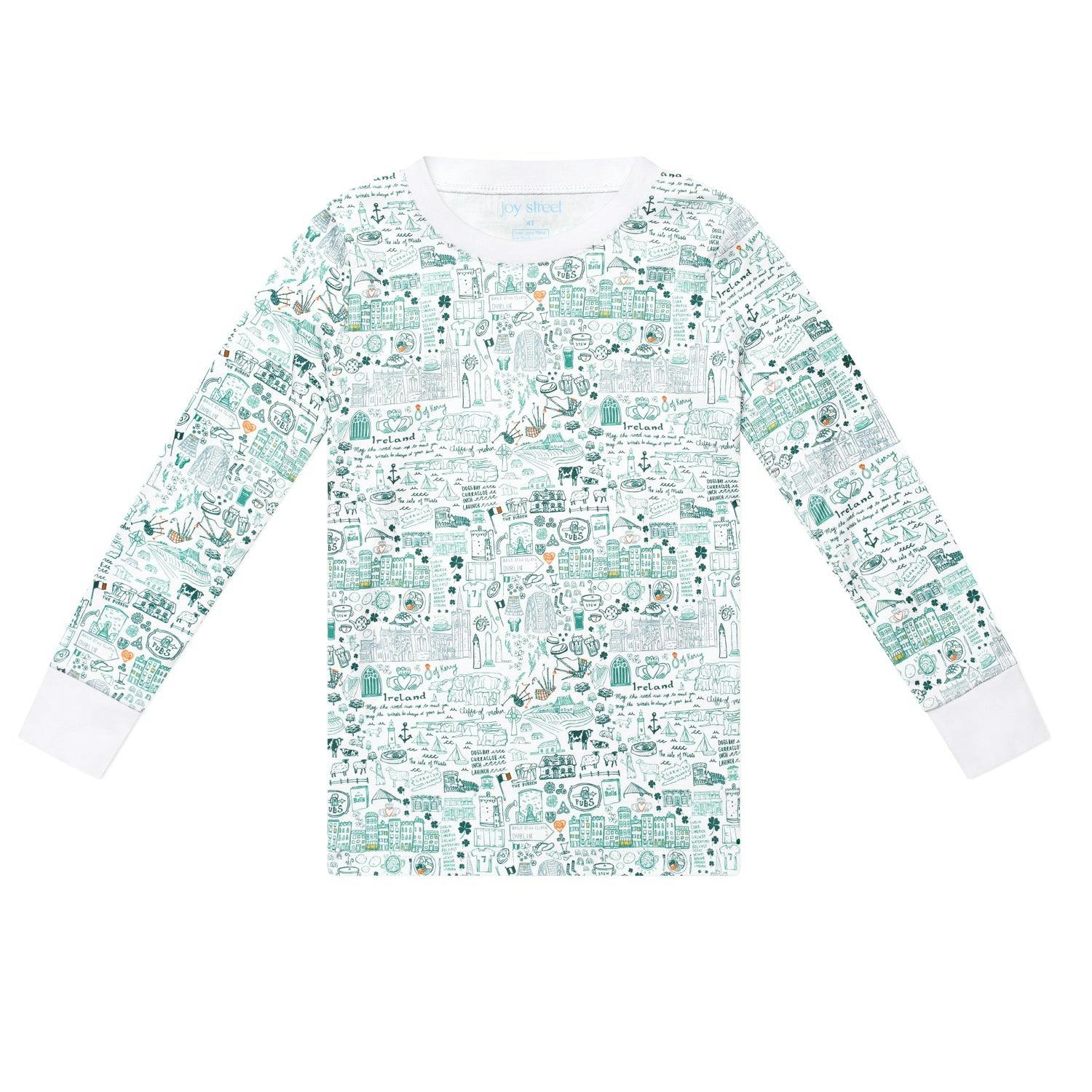 Ireland Two Piece Kids Pajamas
