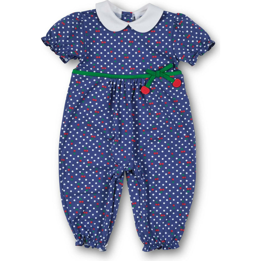 Polka Dot Cherry Printed Knit Longall