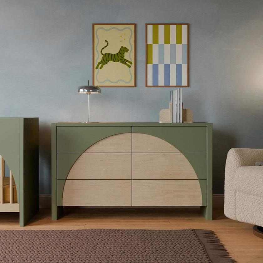 Babyletto Moab 6-Drawer Wide Assembled Dresser (56")