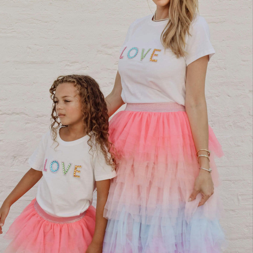 Cotton Candy Ruffled Tire Maxi Tutu