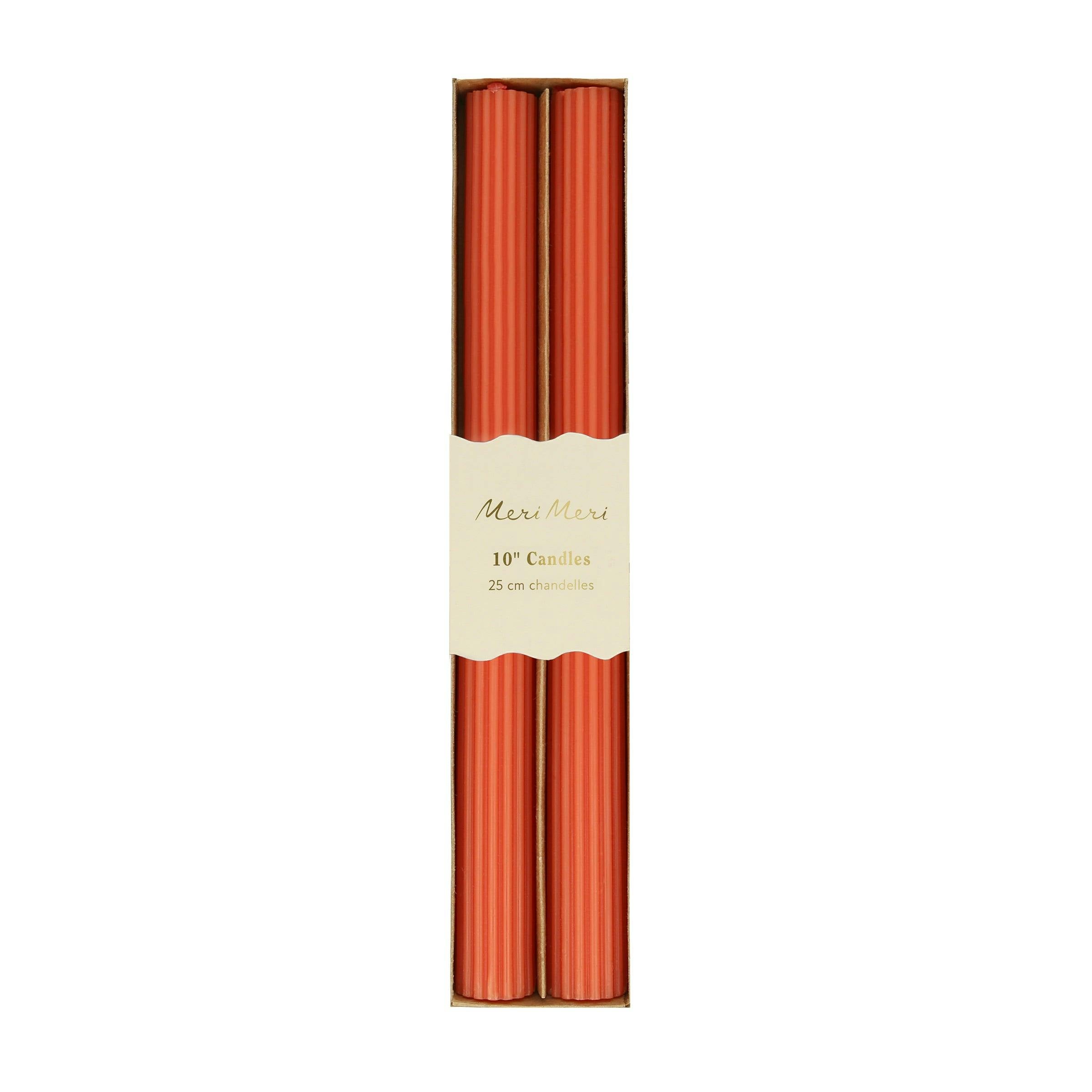 Coral Table Candles