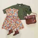 Girls Fatima Dress - Watercolor Meadow
