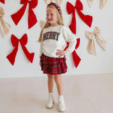 Christmas Tartan Pearl Skirt
