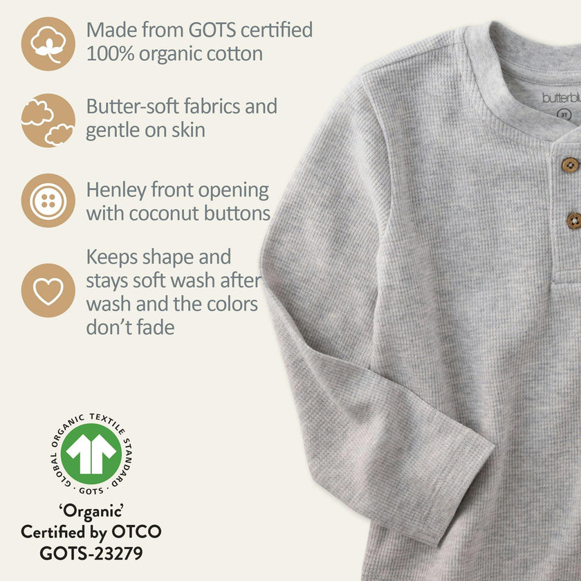 PAYTON 5-Pack Waffle Henleys