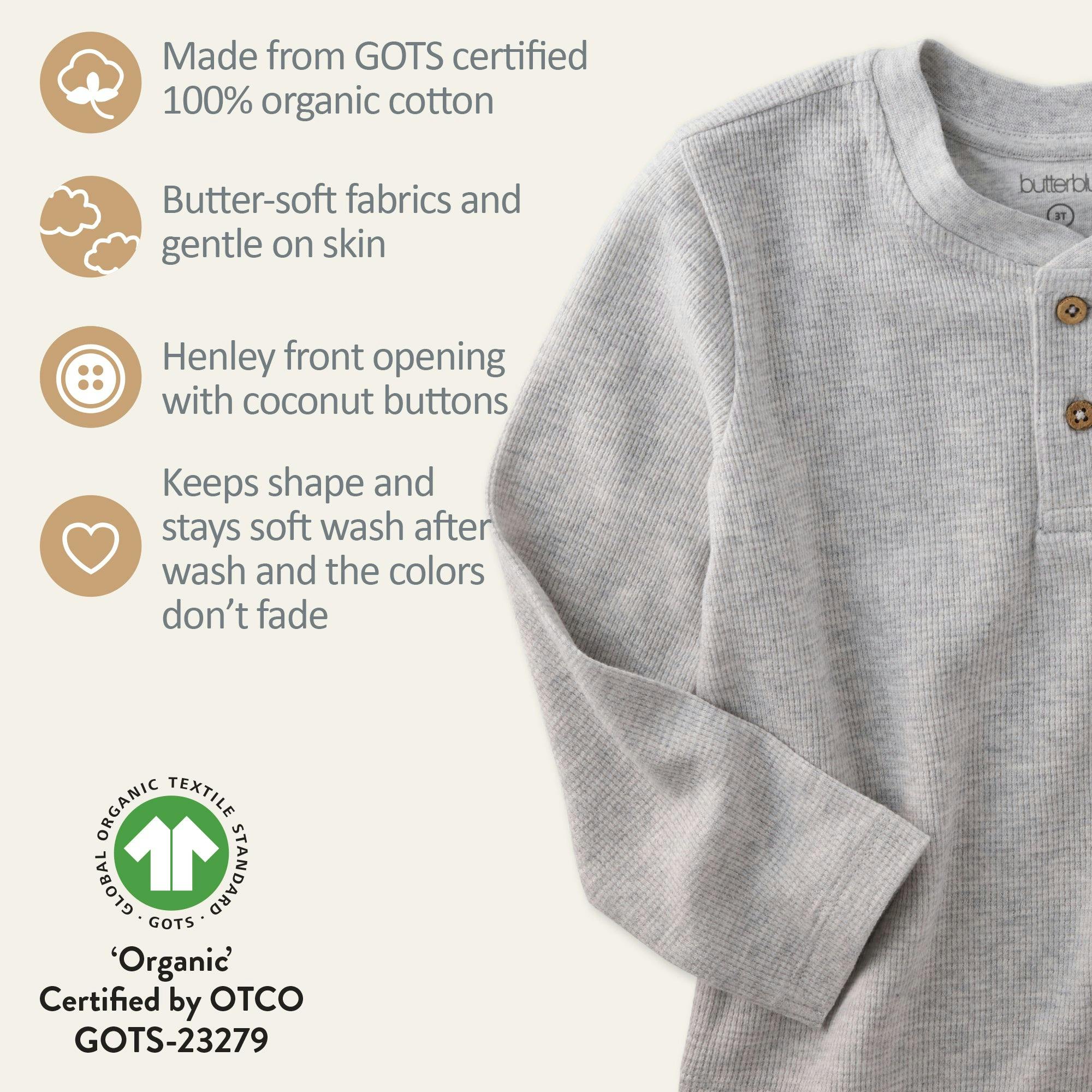 PAYTON 5-Pack Waffle Henleys