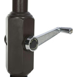 UV-Resistant Zimmerman 9' Crank Push-Button Tilt Umbrella