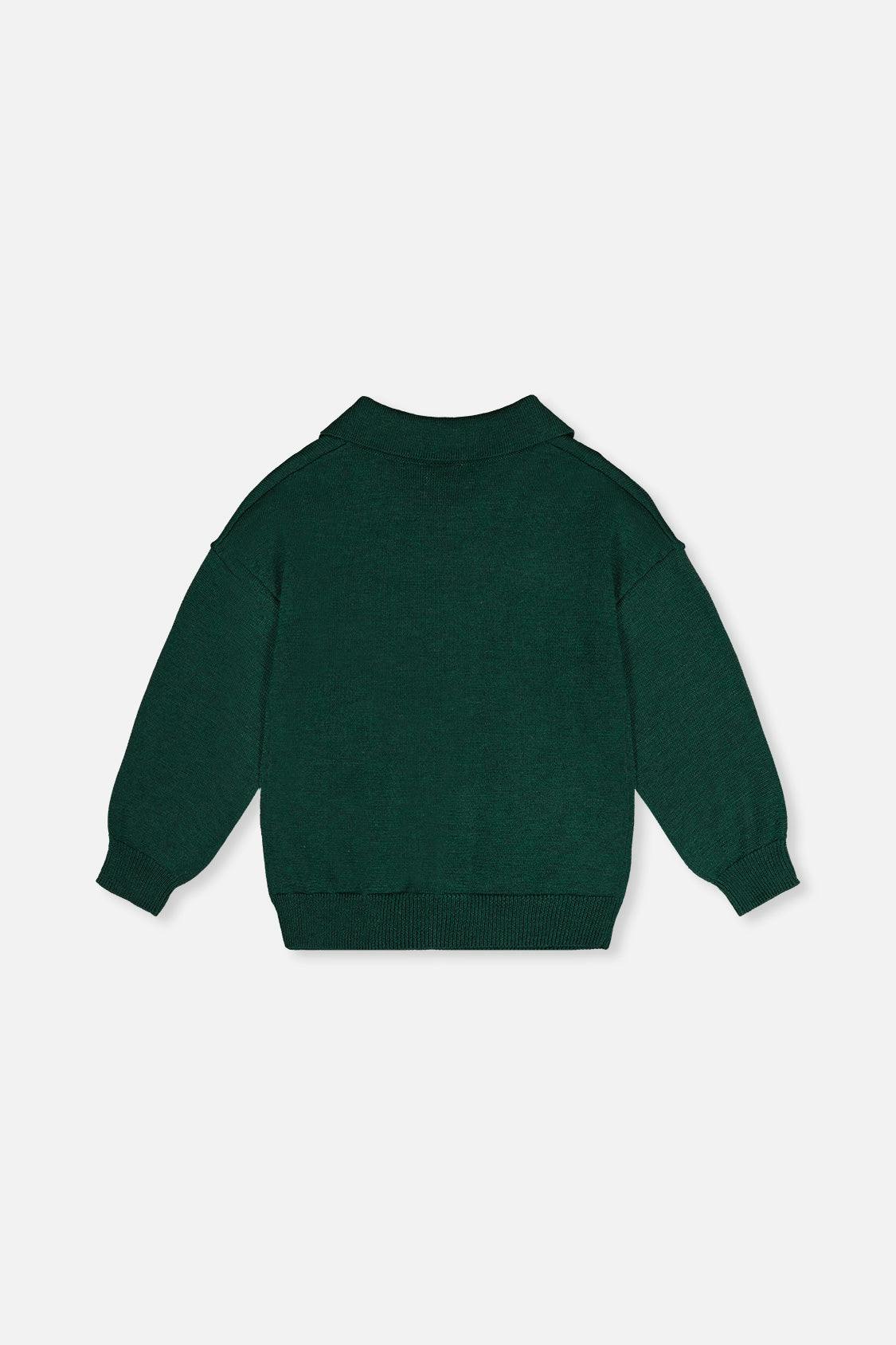 Knitted Sweater Jasper Printed Green