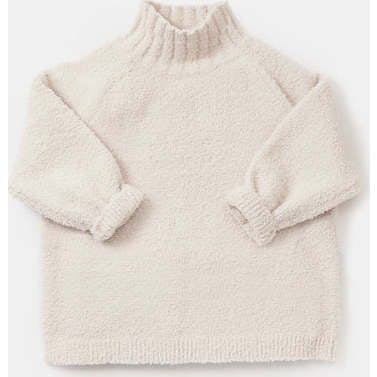 Baby Fuzzy Ribbed Neck Sweater