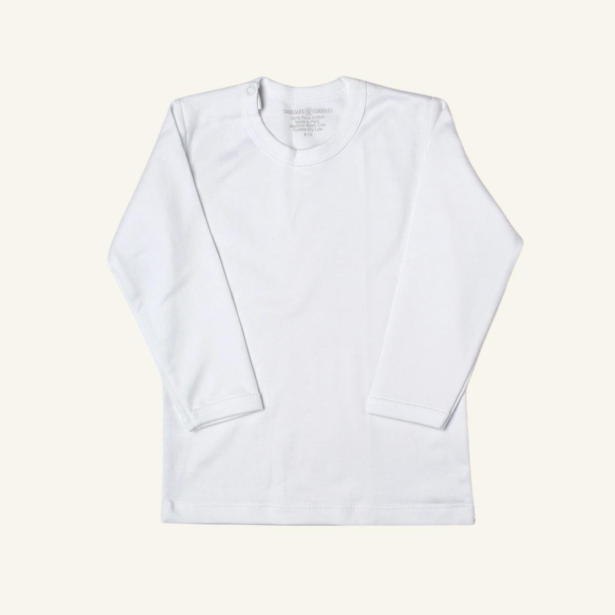 White - Classic Long Sleeve Shirt in Pima Cotton