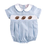 Football Blue Gingham - Noah Bubble