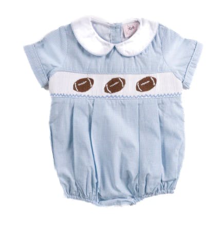 Football Blue Gingham - Noah Bubble
