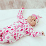 Baby's Print Zipper Footed Onesie