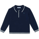 TARTINE ET CHOCOLAT WOOL SWEATSHIRT WITH NECK - MARINE