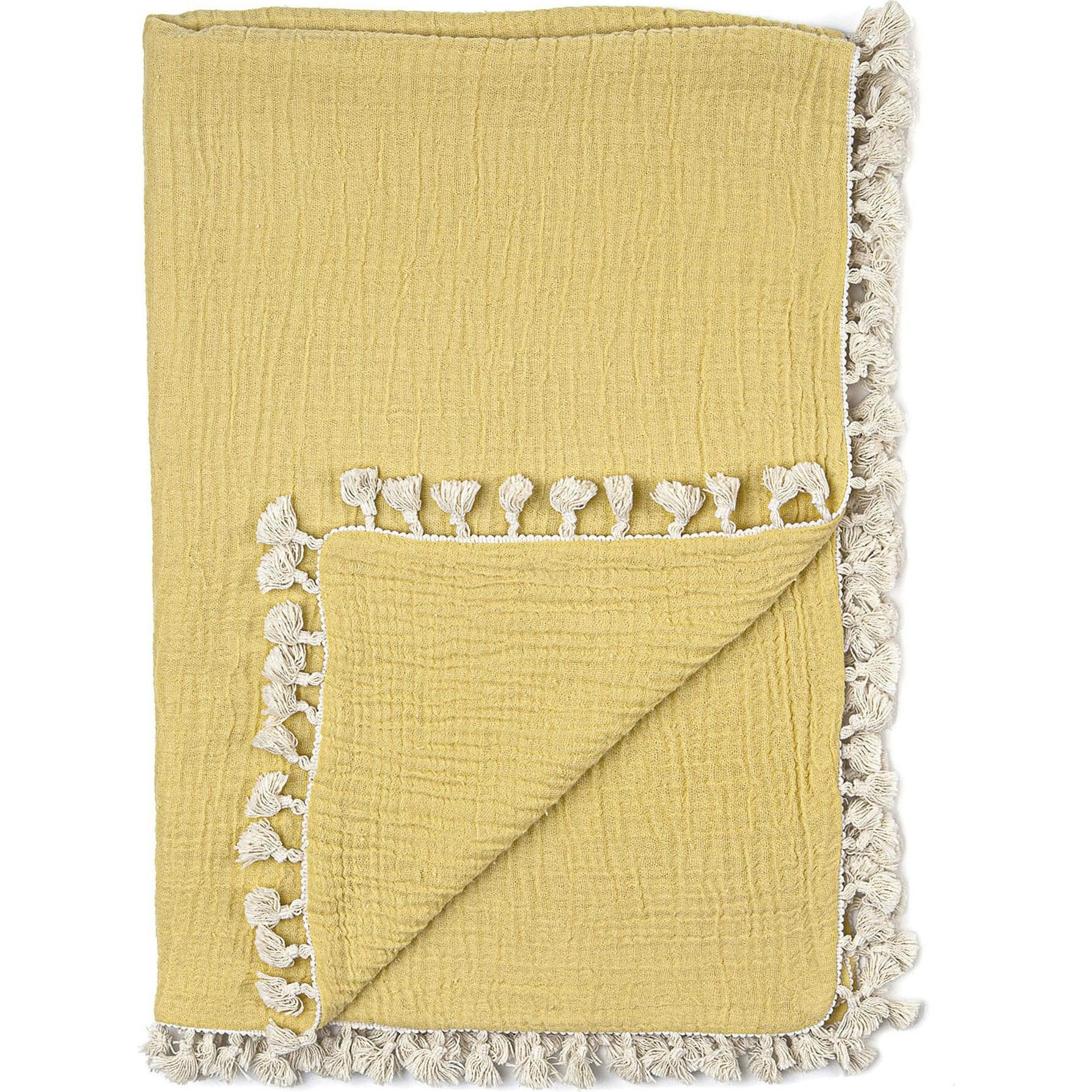 6 Layer Muslin Blanket Ochre