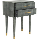Nour Faux Shagreen End Table
