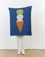Ice Cream Knit Mini Blanket