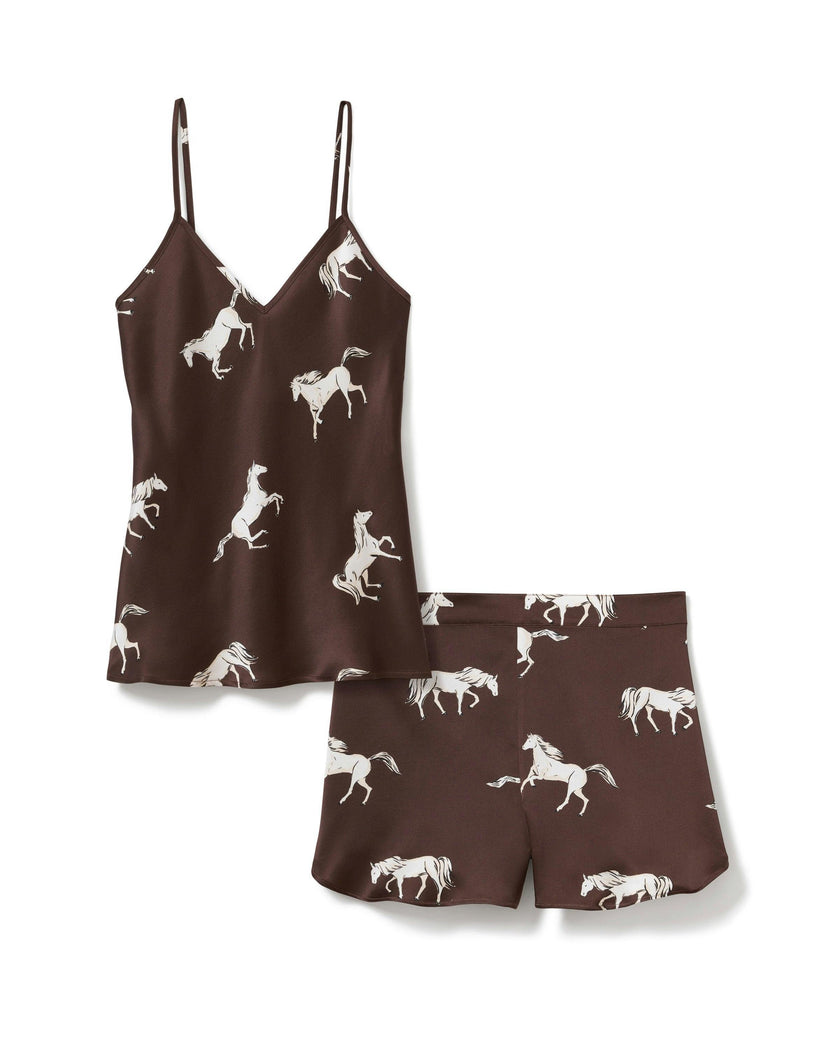 Women's Silk Cami Short Set in Highgrove Equestrian