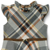 The Plaid Equestrian Dress, multicolor