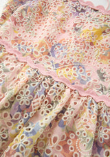 Alanna Frill Embroidered Maxi Dress (Women)