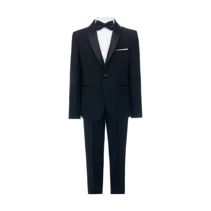 Black Suit with Black Shawl Lapel