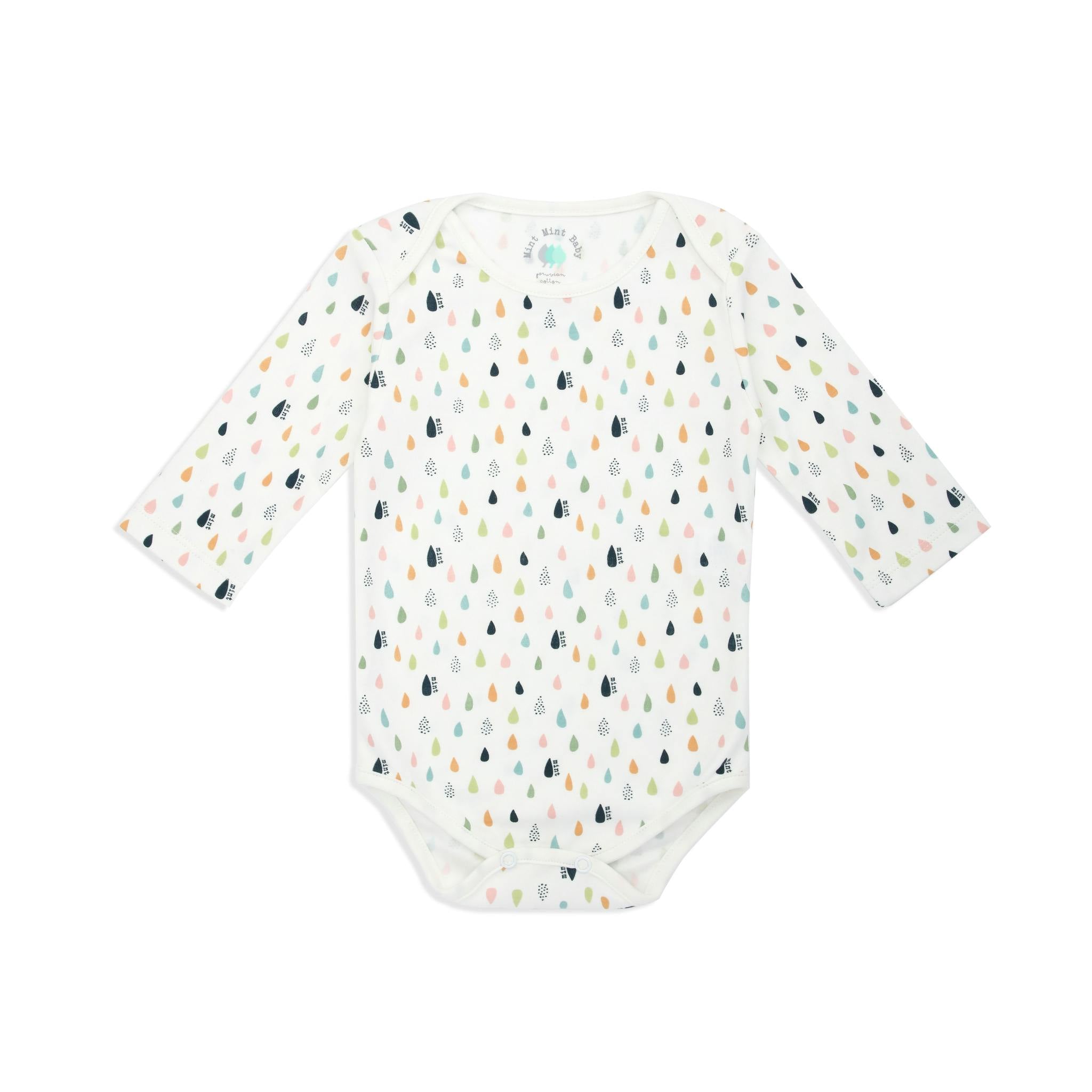 Tiny Drops Long sleeve bodysuit
