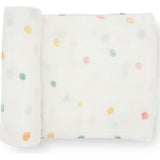 Cotton Muslin Swaddle Blanket - Blue Rainbow
