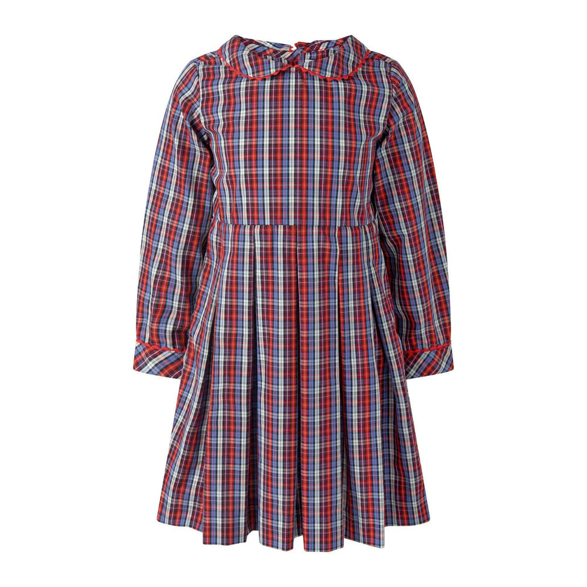 Check Pleated Dress