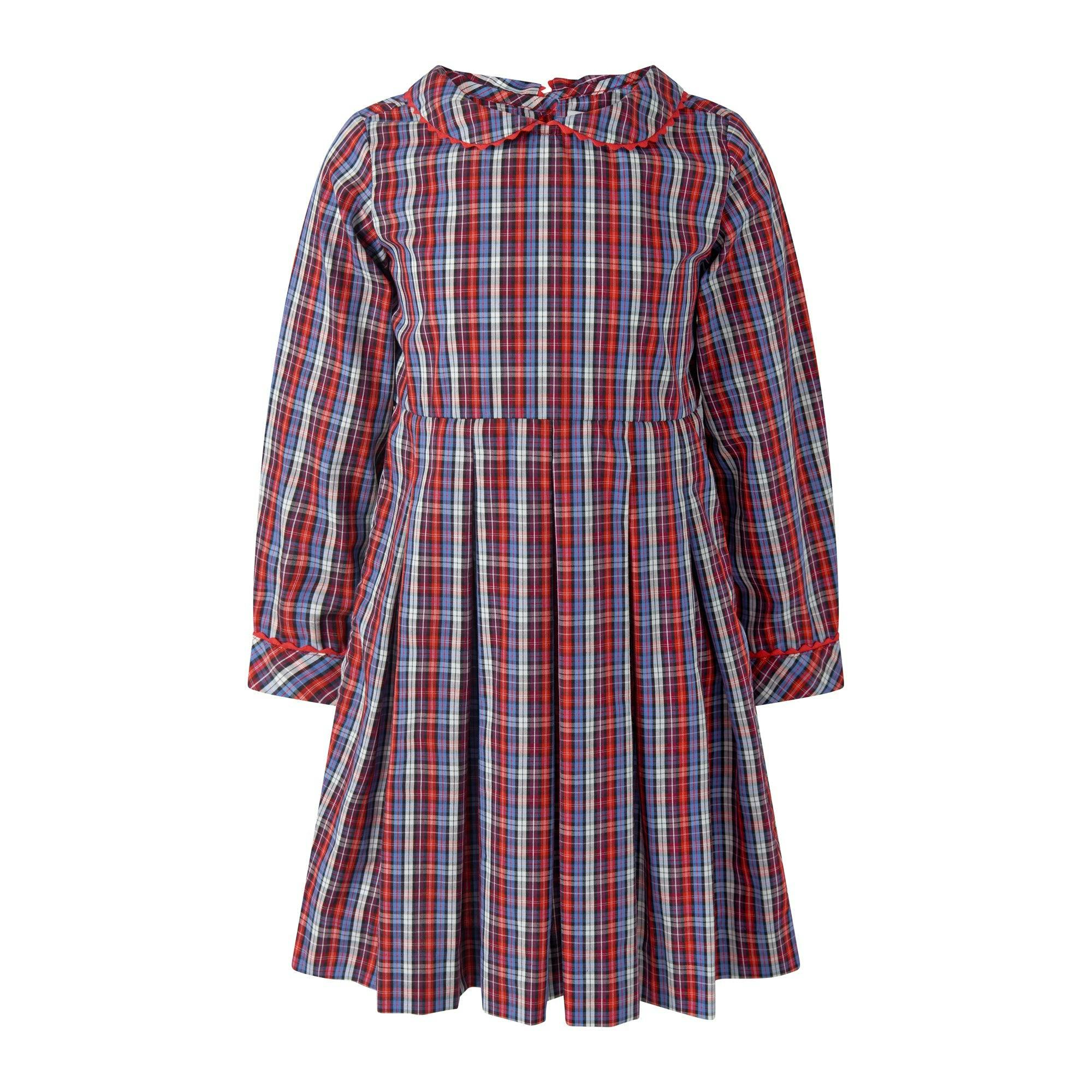 Check Pleated Dress