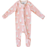 Goosie Zip-Up Footie, Florals