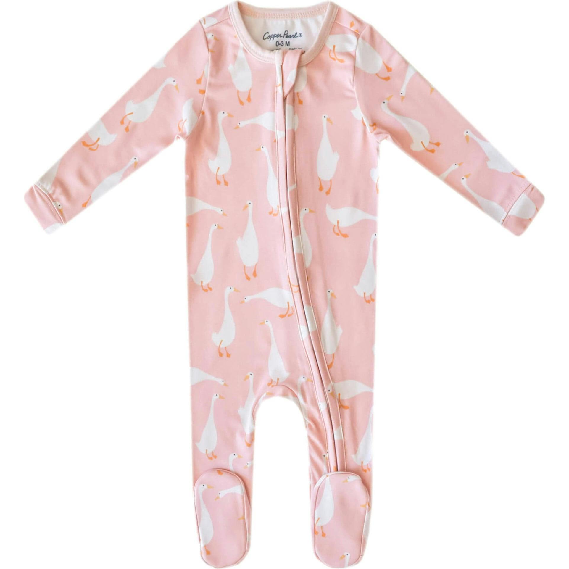 Goosie Zip-Up Footie, Florals