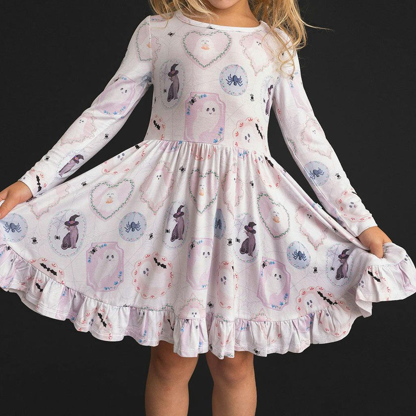 Posh Spooks Ruffled Twirl Dress