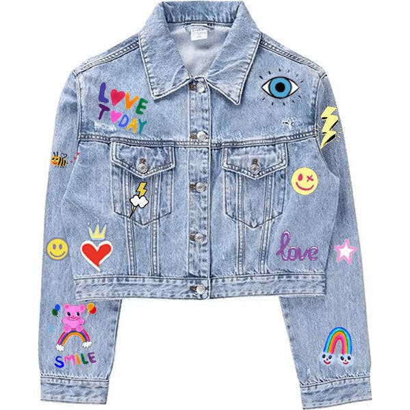 You Rock Painted Denim