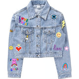 You Rock Painted Denim Jacket