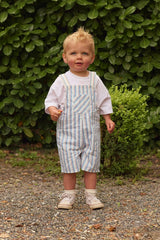 Baby Boys Alex Overalls in Heritage Stripe