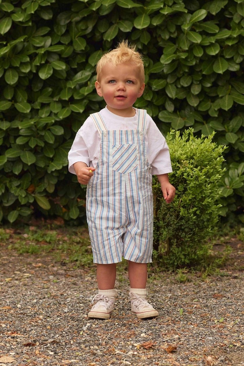 Baby Boys Alex Overalls in Heritage Stripe
