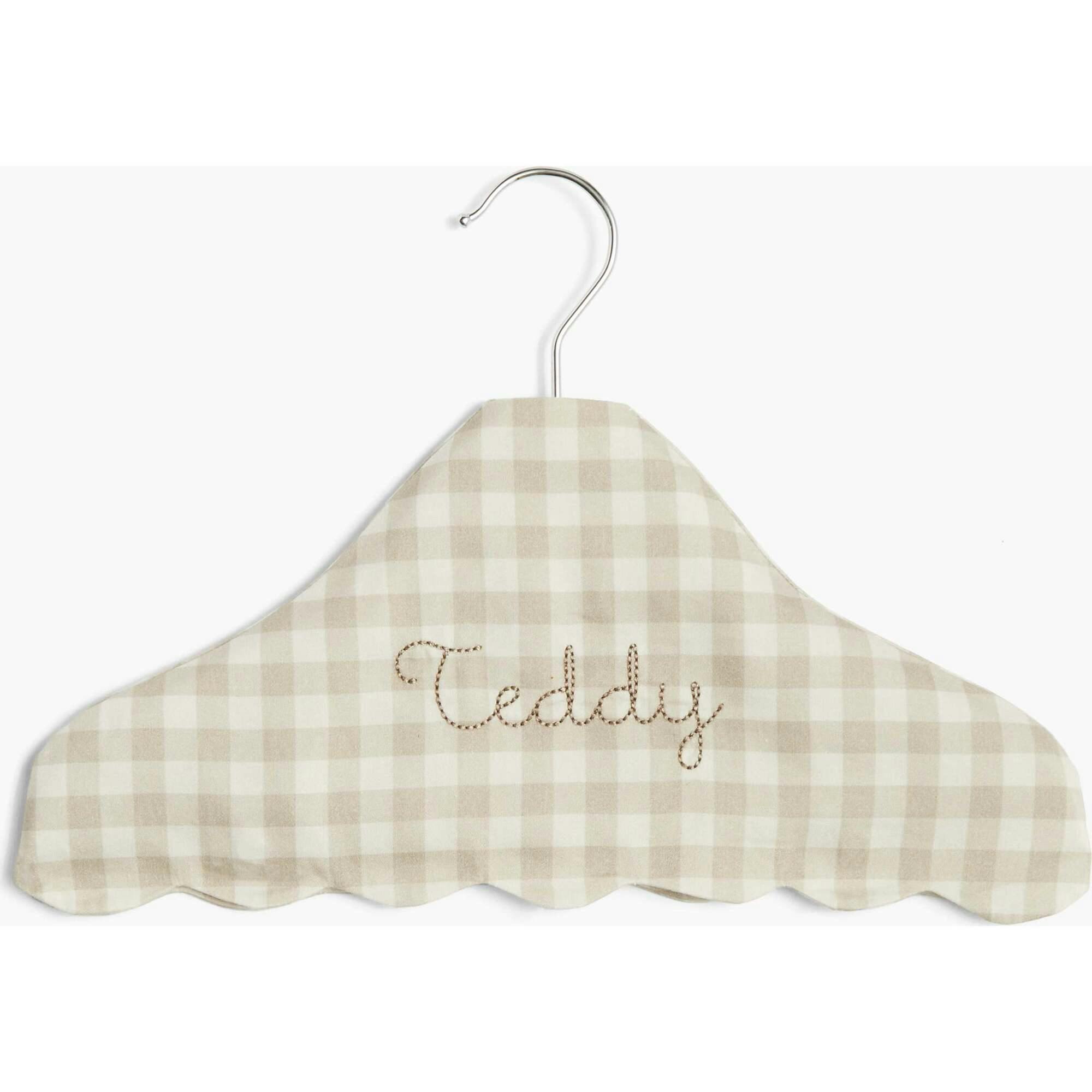 Children's Picnic Gingham Wooden Hanger