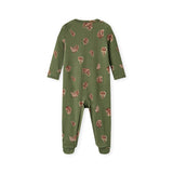 Pinecone Cotton Stretch Zipper Footed Romper