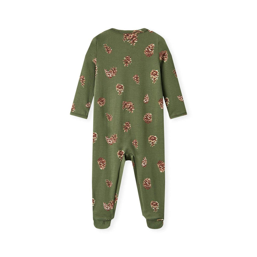 Pinecone Cotton Stretch Zipper Footed Romper