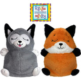 FlipaZoo: Upside Down Inside Out - To - 2-In-1 Animal Plush