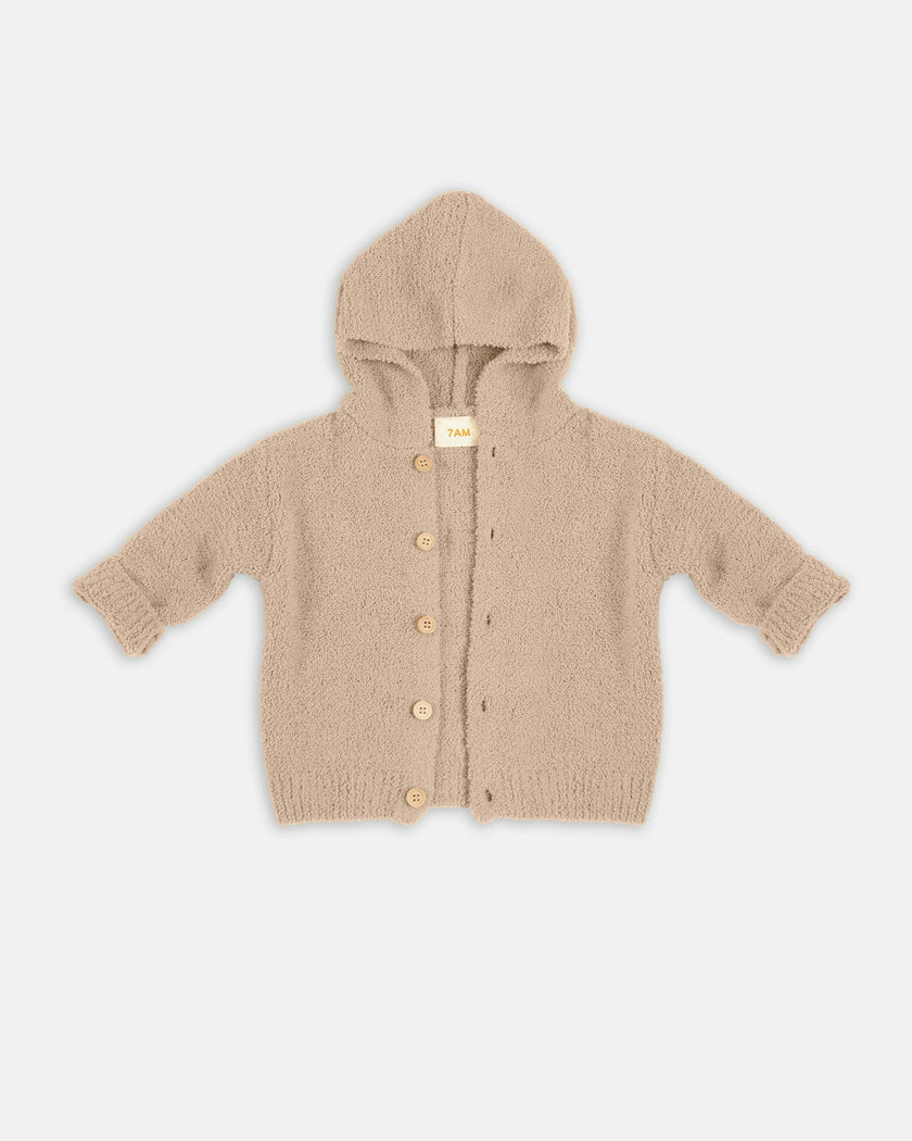 Hooded Cardigan - Fuzzy