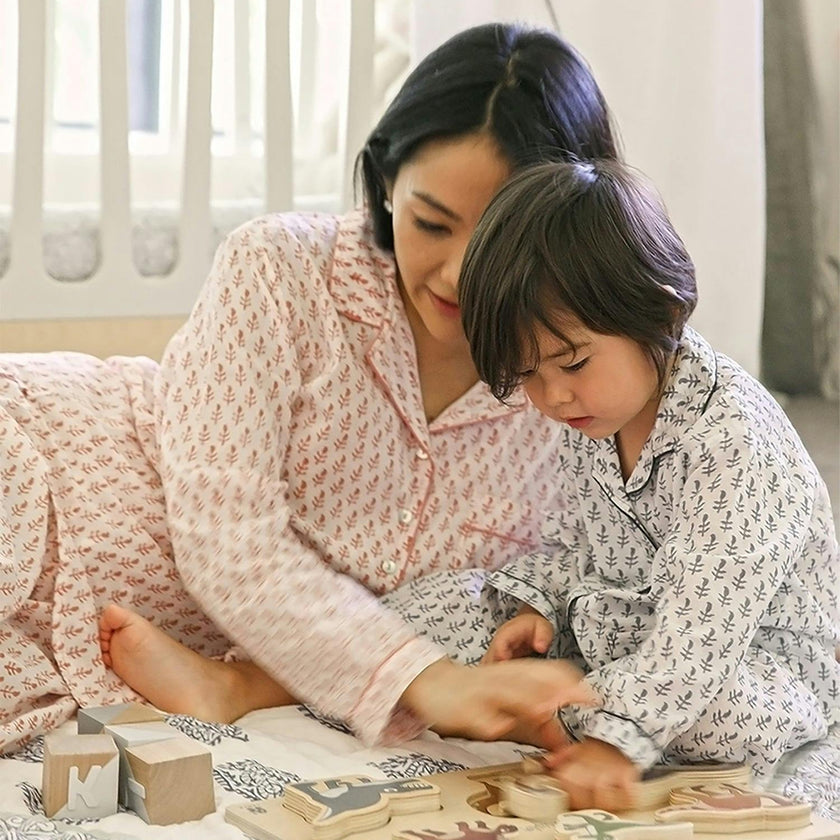 Block-Printed Women's Loungewear Gift Set