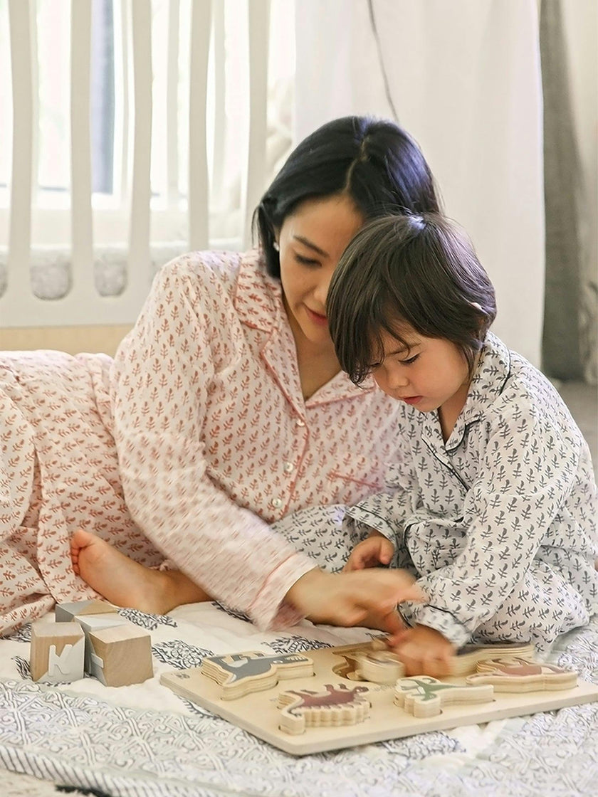 Block-Printed Women's Loungewear Gift Set
