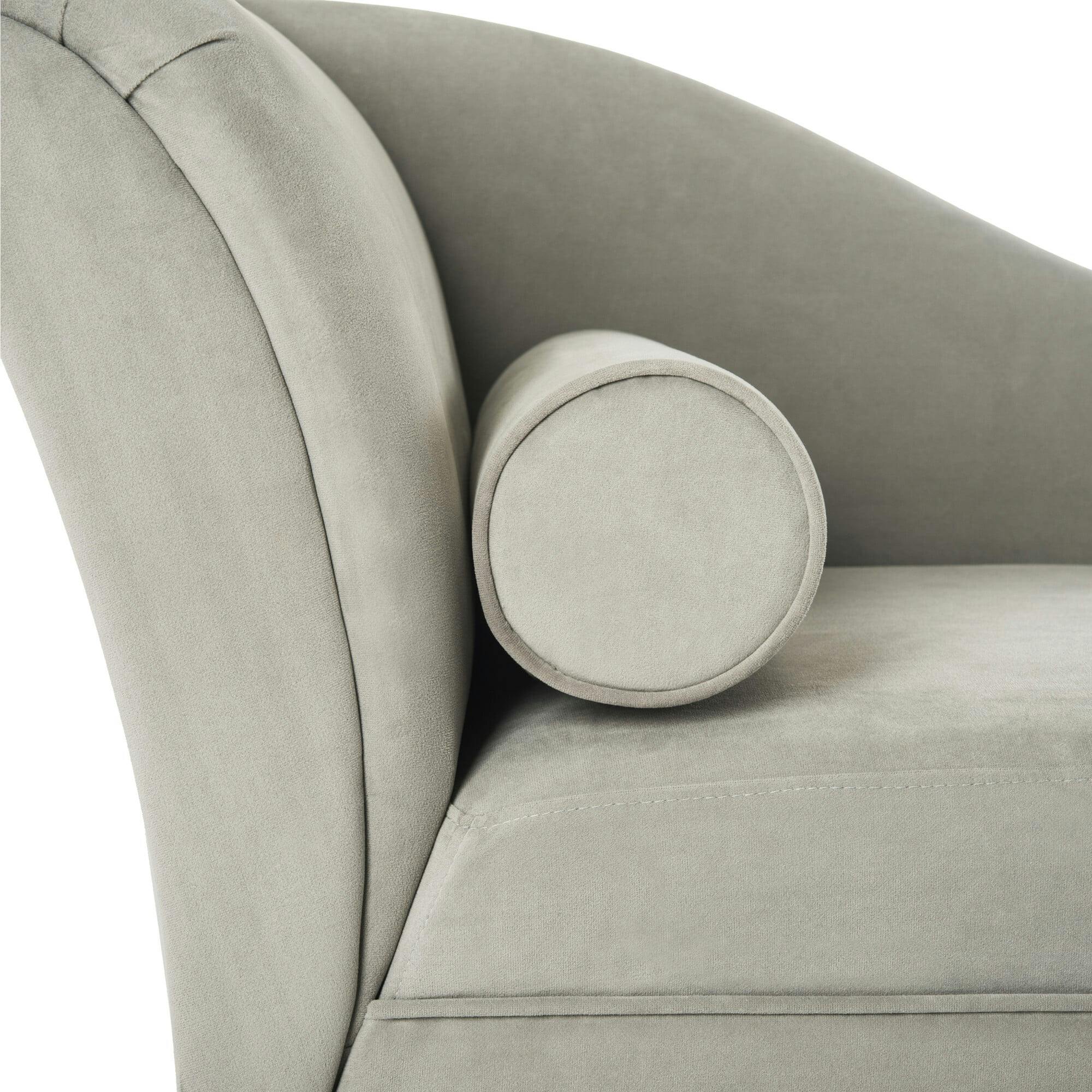 Caiden Velvet Chaise with Pillow