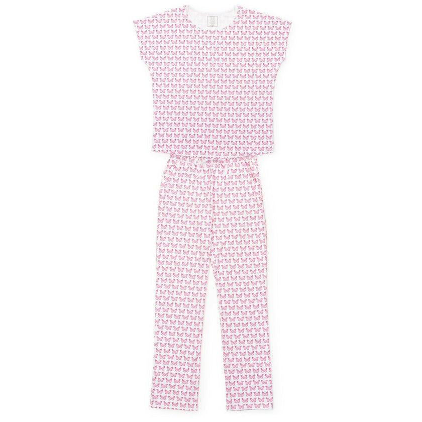Marcia Women's Pajama Pant Set - Cartie Butterflies