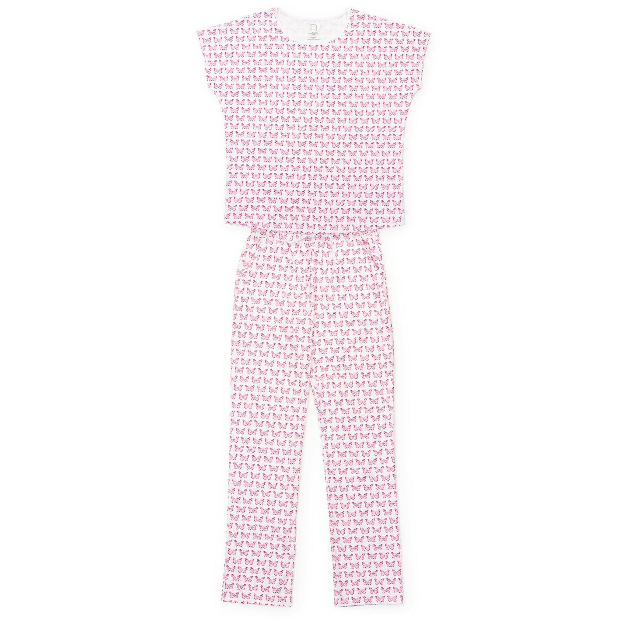 Marcia Women's Pajama Pant Set - Cartie Butterflies