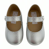 Emma Pre-Walker Baby Girl Shoes - Silver