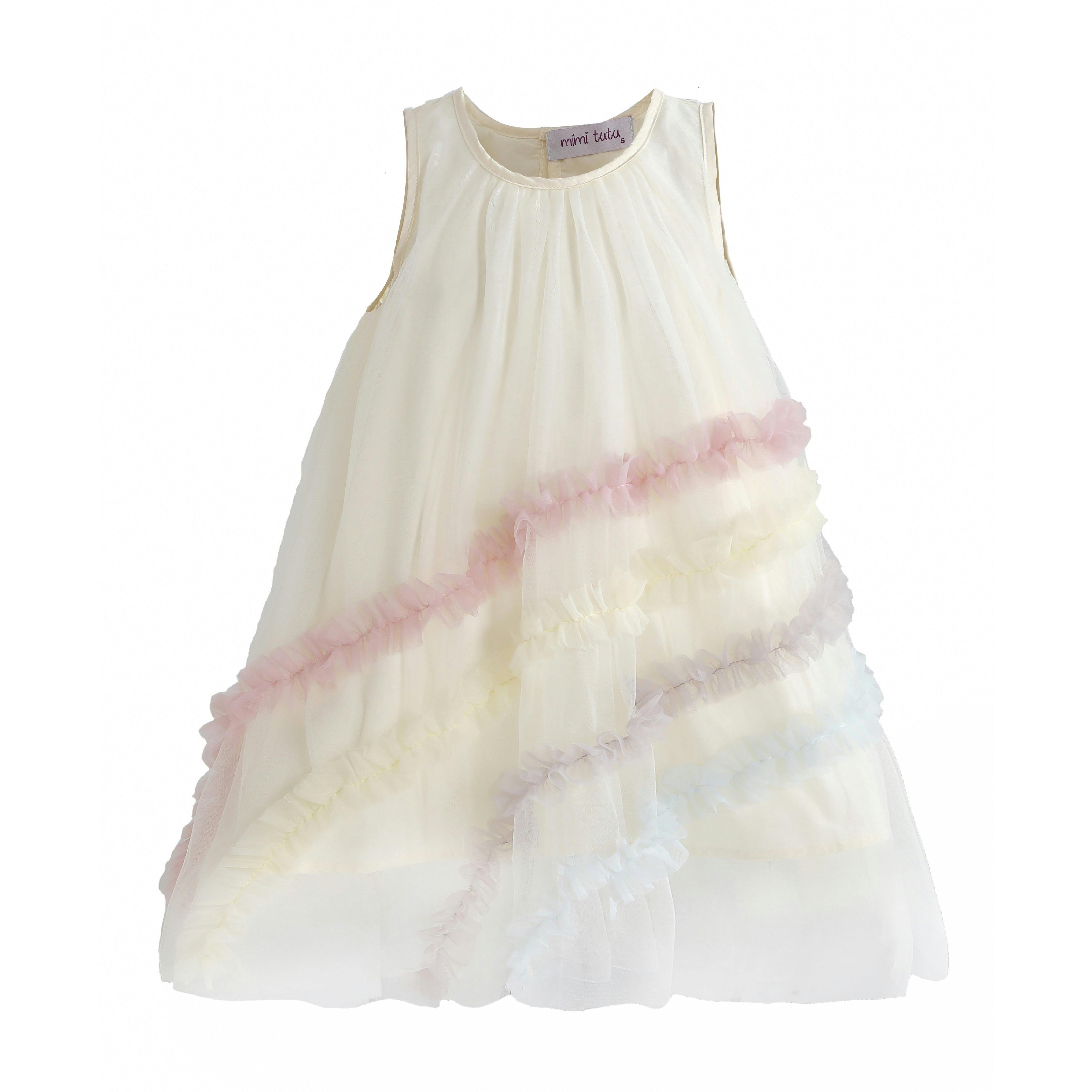 Mint Cressida Pastel Ruffle Dress
