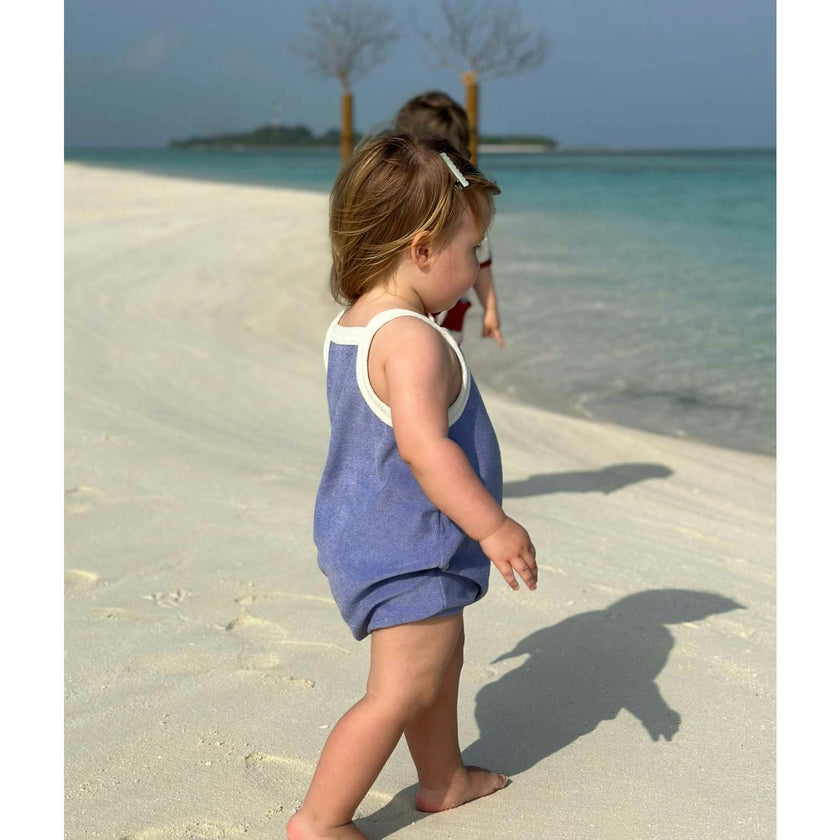 children's terry romper - berry breeze